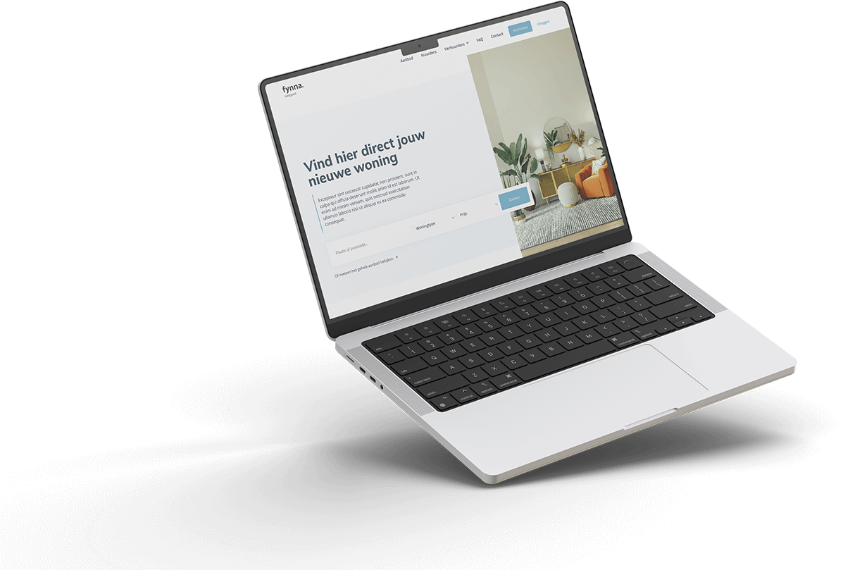 makelaarswebsite mockup